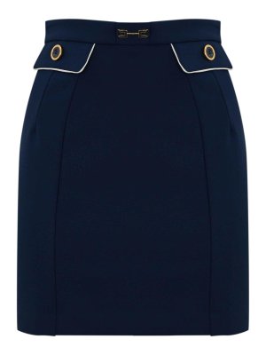ELISABETTA FRANCHI Women Skirts ABR2252E2A28 Blue ELISABETTA FRANCHI Women Skirts ABR2252E2A28 Blue
