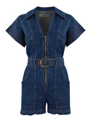 ELISABETTA FRANCHI: tute - Short Denim Salthot with Belt
