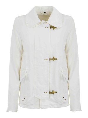 ジャケット PAROSH Women Jackets D420411BETULLA002 White P.A.R.O.S.H. Linen Jacket - White - Women | D420411BETULLA002