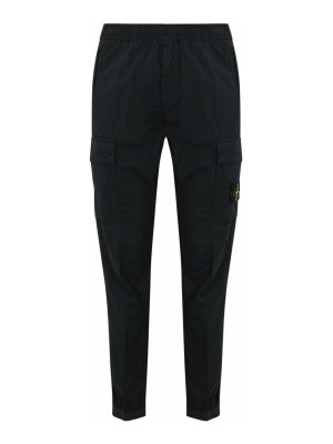 STONE ISLAND: pantaloni casual - Pantaloni  in cotone