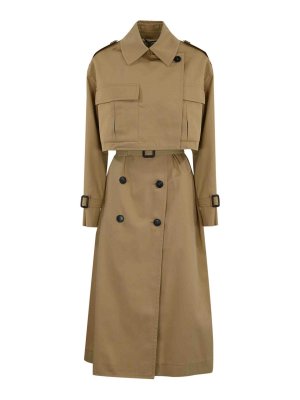 【送料&関税込】Max Mara Studio Farnese Trench Coat In Suede 6471015106001-a-