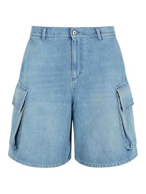 J.W. ANDERSON: pantaloni shorts - Bermuda in denim
