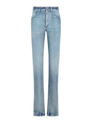 Maison Margiela: bootcut jeans - Straight Light Blue Denim Jeans
