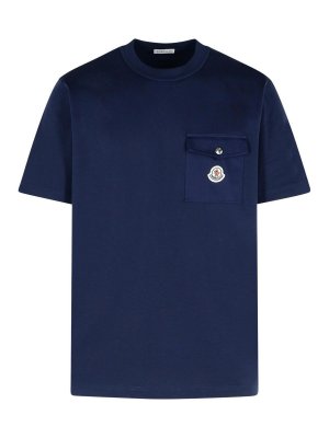 Tシャツ・カットソー BURBERRY Logo embroidery t-shirt Light Blue 8097946 Burberry Logo Embroidery T-Shirt - Light Blue - Women | 8097946
