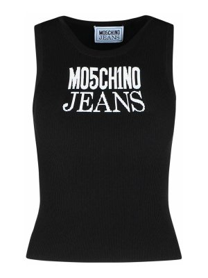 MOSCHINO JEANS: Tops & Tank tops - Black Viscose Blend Tank Top