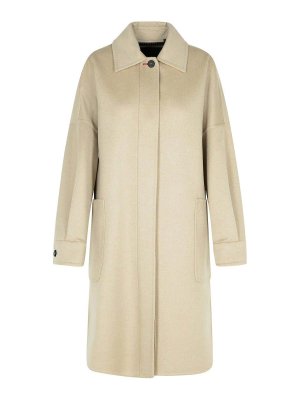 Max Mara: short coats - Baruffa Beige Cashmere Coat