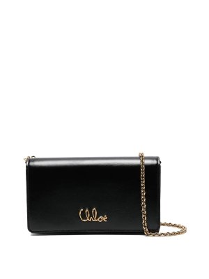 Ferragamo Arch Black Matte Leather Bag - Black
