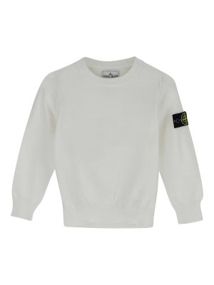Stone Island Junior: Sudaderas y suéteres - Sudadera - Blanco