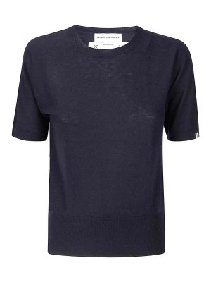 EXTREME CASHMERE: Col bateau - Pull Col Bateau - Bleu Foncé