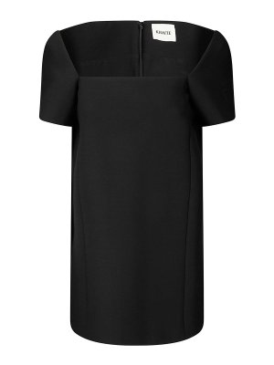 KHAITE: Robe longueur genou - Robe Au Genou - Noir