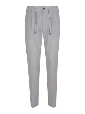 ELEVENTY: Pantalones casual - Pantalón Casual - Gris Claro