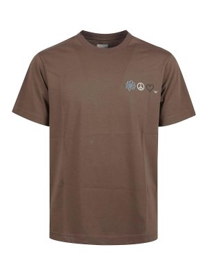 Tシャツ・カットソー OFF WHITE Men T Shirts OMAA161S24JER0022806 Brown Off-White Tシャツ - ブラウン | OMAA161S24JER0022806