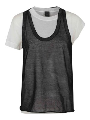 Pinko: U-Boot-Ausschnitt - U-Boot-Pullover - Schwarz