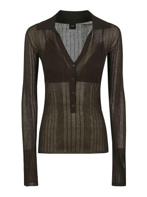 Pinko: polo shirts - Annapurna Polo Crepe Transparen