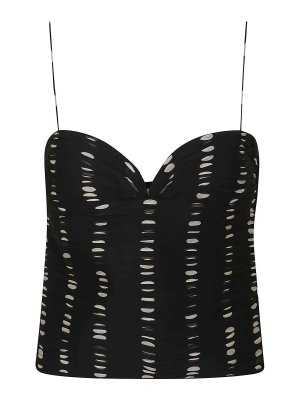 P.A.R.O.S.H. Black Thank Top - Black - Women | D313080PANTY25013