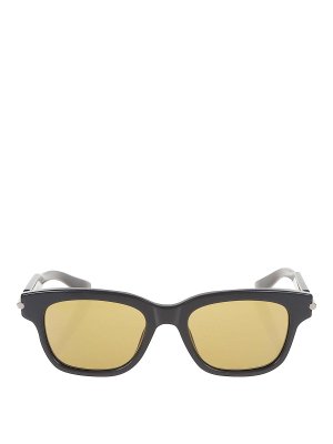 ALEXANDER MCQUEEN: 眼鏡 - 眼鏡 - グレー