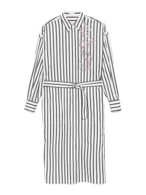 BRUNELLO CUCINELLI: Robe longueur genou - Robe Au Genou - Blanc