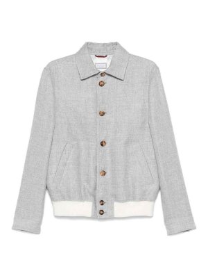 BRUNELLO CUCINELLI: Chaquetas casual - Chaqueta Casual - Gris