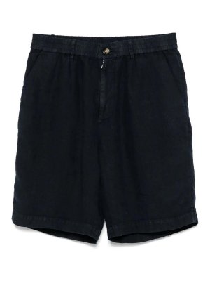 BRUNELLO CUCINELLI: Shorts - Short - Bleu Foncé