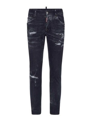 DSQUARED2: Jeans évasés - Jean Bootcut - Noir