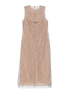 FENDI: knee length dresses - Blooming LaceDress