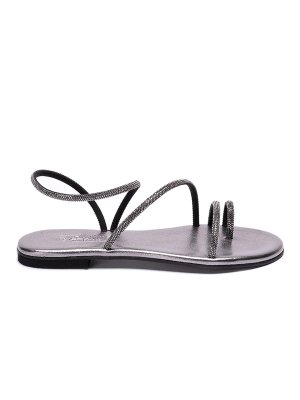 シューズ・サンダルその他 GIVENCHY Woman Flat sandals Black BE3087E1UB 001 Givenchy Strap Flat Sandals - Black - Women | BE3087E1UB001