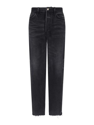 FEAR OF GOD: Jeans à jambe droite - Jean Droit - Noir