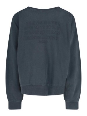 Maison Margiela: Sweatshirts & Sweaters - Logo crewshot sweatshirt