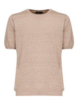 Tシャツ・カットソー ZANONE Men T-shirt Coffee 815194ZG380 Z2201 Zanone T-Shirt - Brown - Men | 815194ZG380Z5542 | thebs.com