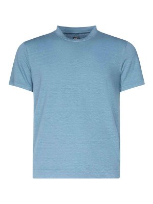 Etro Blue Cotton T-Shirt - Blue - Men | MRMA0002AK604B3681