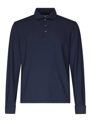 Burberry Wool Polo Shirt - Blue - Men | 8104872 | thebs.com