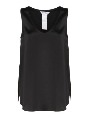Max Mara: Tops y camisetas sin mangas - Top - Negro