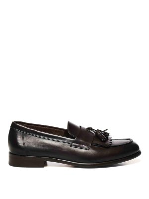 Doucal's: Loafers & Slippers - Leather Tassel And Fringe Moccasin