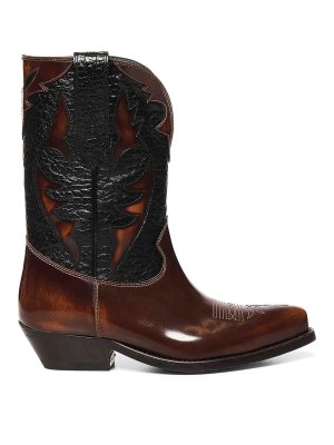 GOLDEN GOOSE: Bottes - Bottes - Marron