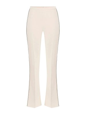 ELISABETTA FRANCHI: casual trousers - Butter/black trousers
