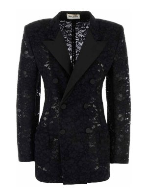 SAINT LAURENT: Tailored & Dinner - Jacket  guipure lace dinner jacket
