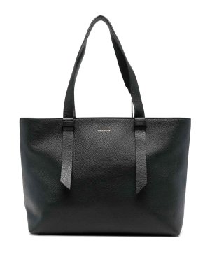 COCCINELLE: totes bags - Handbag Grained Leather / Noir Noir