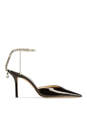 JIMMY CHOO: court shoes - Saeda 100 Bbg Pump Glitter Platinum
