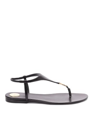 SAINT LAURENT: sandals - Flat Sandals