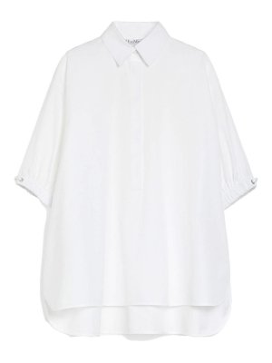Max Mara: shirts - Teano Loose-Fitting Cotton Shirt