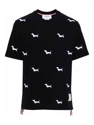 THOM BROWNE: Camisetas - Camiseta - Azul Oscuro