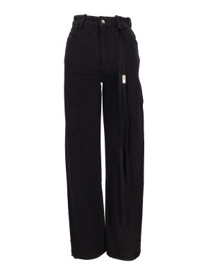 ANN DEMEULEMEESTER: Jeans à jambe droite - Jean Droit - Noir