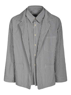 Maison Margiela: Vestes de costume - Blazer - Bleu