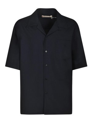 Tシャツ・カットソー TINTORIA MATTEI SS25 LINEN CLASSIC SHIRT (X66TNW UA1) Tintoria Mattei Linen Classic Shirt - Blue - Men | X66TNWUD2