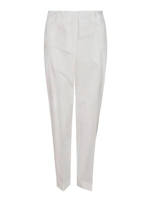 P.A.R.O.S.H.: Casual Hosen - Casual Hose - Weiß