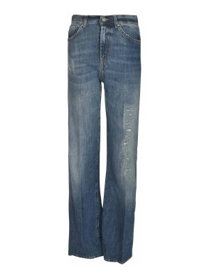 デニム・ジーパン DONDUP Women Denim Pants LDP754BS0030DPTDDDS25004 Beige Dondup Paige loose fitting jeans - Light Wash | P611DS133D800