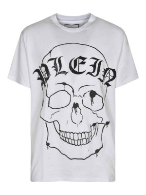 PHILIPP PLEIN: T-shirts - T-Shirt - Weiß