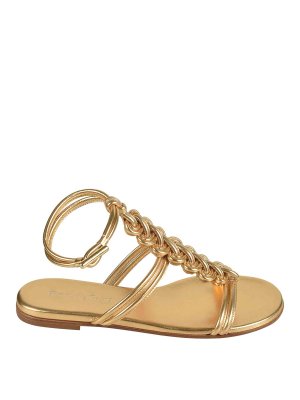 サンダル・ミュール ASH Women Sandals PATSYBIS04COCCOGOLD Gold Ash Leather sandals - Gold - Women | PATSYBIS04COCCOGOLD