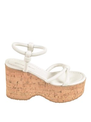 Hogan Skyscraper Sandals - White - Women | HXW6800FO10LE9B013