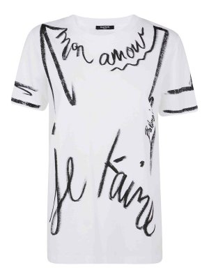 Balmain: T-shirts - T-Shirt - Blanc